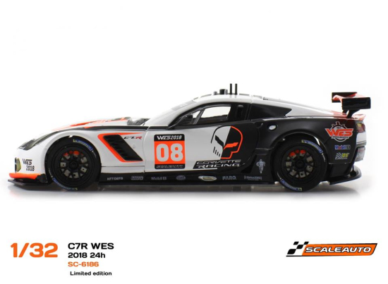 Preview: Scaleauto Corvette C7R WES 2018 24hmit HS Fahrwerk limited edition